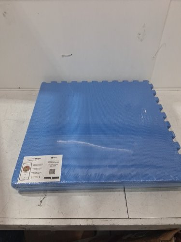 6PK BALANCEFROM PUZZLE EXERCISE MAT EVA FOAM INTERLOCKING TILES - 1/2" THICK - 24" X 24" - blue (model: BFPM-01BL) image 2