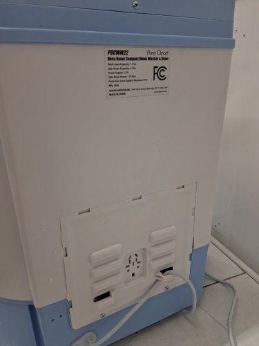 PYLE PURE CLEAN MINI TOP LOAD PORTABLE WASHER & SPIN DRYER - 7.7LBS CAPACITY / 110V - WHITE/BLUE (MODEL: PUCWM22) image 10