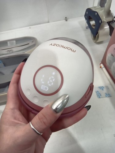 MOMCOZY MOBILE STYLE HANDS-FREE SLIM DOUBLE BREAST PUMP - COZY RED (MODEL: BP311) image 9