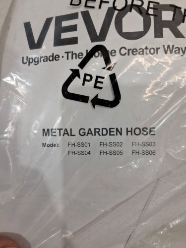 Rust Proof Stainless Steel METAL GARDEN Hose - 100FT - 5/8" - SILVER/BLACK/ORANGE (MODEL: FH-SS04) image 4