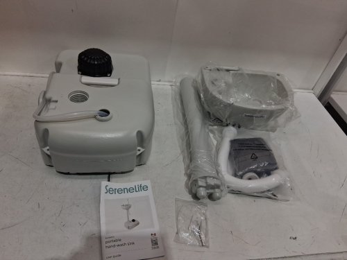 SereneLife Portable Camping Sink with Towel Holder & Soap Dispenser - 19L - White/grey (MODEL:  SLCASN18) image 7