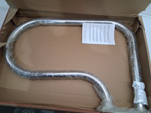 Costway Stainless Steel Swimming Pool Hand Rail with Base Plate - 30.5" x 22.5" - Chrome/Silver (Model: OP70574) image 4