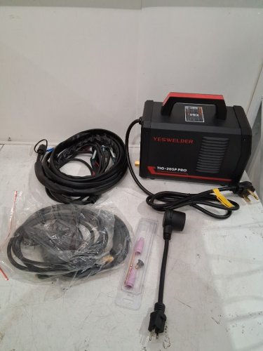 yeswelder 3-in-1 Dual Voltage TIG Welding Machine Stick/DC TIG/Pulse 205amp- black-red (model: TIG-205P) image 3