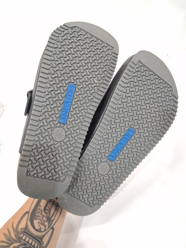 unisex birkenstocks boston super grip slide sandals - women's 11 - men's 9 - black (style: 0060196/ 1940865) image 4