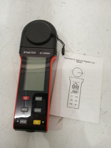 BTMETER Light Lux Meter Logger - black/orange (model: BT-5000A) image 3