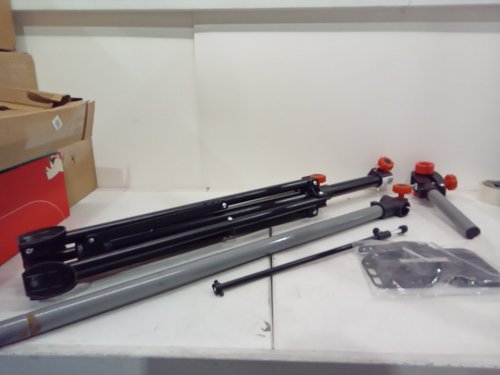 Heavy-Duty Aluminum ADJUSTABLE Bike Repair Stand - 66LB MAX - 40" - 62" - BLACK/SILVER (MODEL: HS-QX-006) image 3