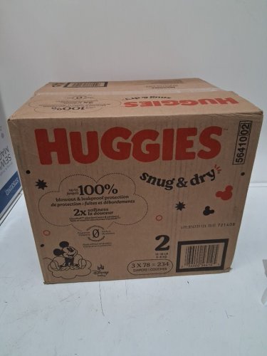 234PK HUGGIES SNUG AND DRY BABY DIAPERS - SIZE 2 (12-18LB) - DISNEY BABY MICKEY MOUSE image 2