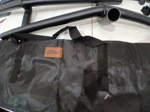 GOUTIME PORTABLE universal STEEL HAMMOCK STAND WITH CARRY BAG - 9FT - BLACK (MODEL#: SW-HSD999BLACK-CA) image 7
