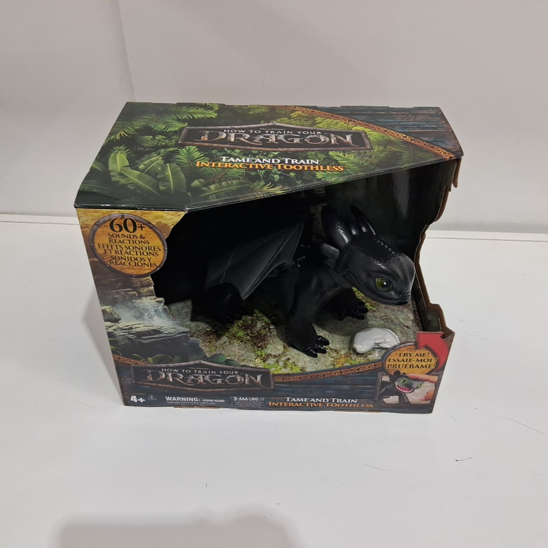 DreamWorks Dragons How to Train Your Dragon Tame & Train Interactive Toothless Toy - Ages 4+ - (Model: 6072728) image 2