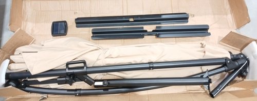 COSTWAY Patio Solar Umbrella WITH LIGHTS - 10FT - Beige (MODEL: NP11558) image 3