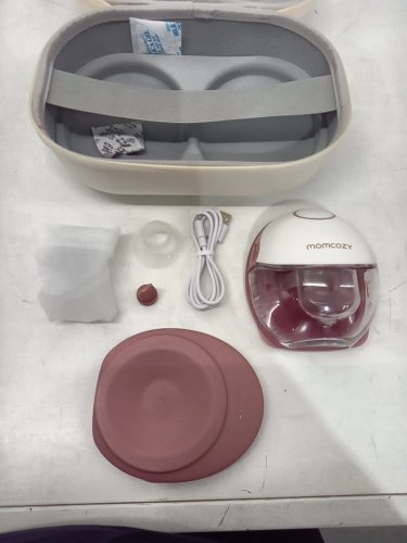 MOMCOZY MOBILE STYLE HANDS-FREE SLIM DOUBLE BREAST PUMP - COZY RED (MODEL: BP311) image 2