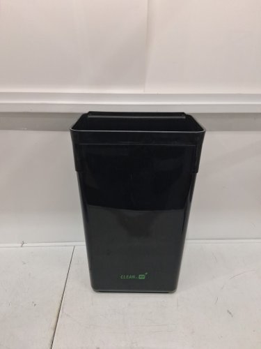 restaurantware clean by rw attachable slim trash bin - 22" x 12" - black image 3
