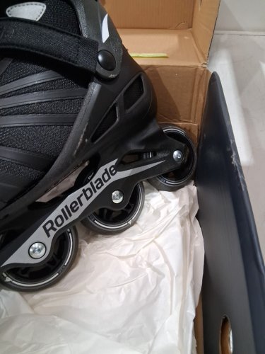 MEN'S ROLLERBLADE ZETRABLADE INLINE SKATE - BLACK/SILVER - SIZE 8 - (MODEL:‎07958600816) image 6