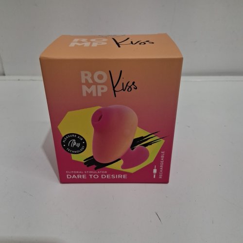 ROMP Kiss Clitoral suction stimulator with Pleasure Air Technology - 3 modes - pink lemonade image 2