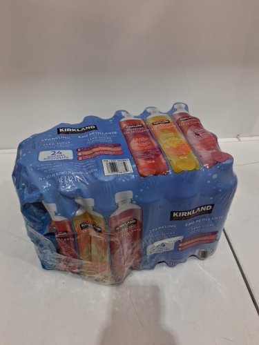 21PK Kirkland Signature Sparkling Flavoured Water - 503mL - black raspberry/kiwi strawberry/ orange mango image 2