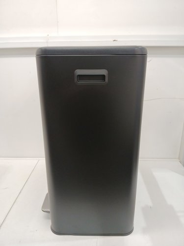 Pirecart Stainless Steel Double Compartment Trash Can - 16GAL - Black/Silver (Model: LY-60) image 5
