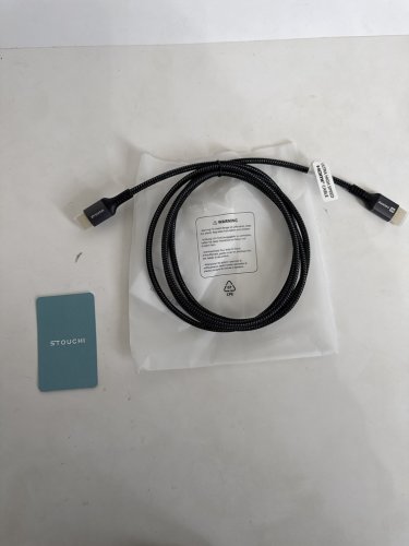 STOUCHI 8K HDMI fiber optic CABLE 2.1, 48Gbps Ultra High Speed, Compatible with PS5/Roku TV/HDTV/Blu-ray - 2M - BLACK/GREY image 3