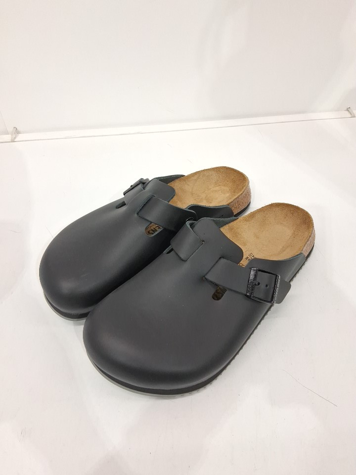 unisex birkenstocks boston super grip slide sandals - women's 11 - men's 9 - black (style: 0060196/ 1940865) image 2
