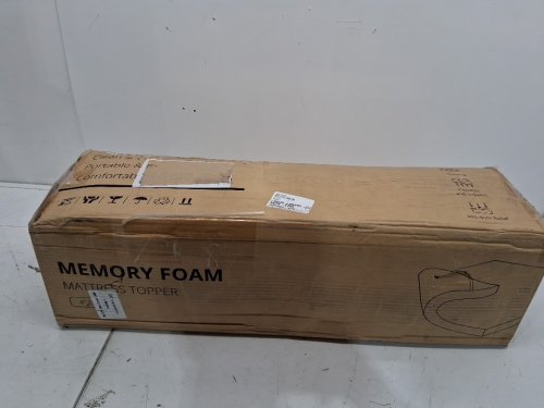 EGOHOME 4" Cooling Gel Memory Foam Mattress Topper - TWIN XL - WHITE(MODEL: TOW040TXL00C) image 2