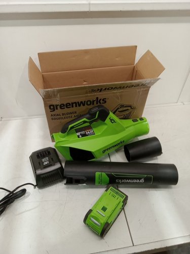 Greenworks 40V Axial Blower WITH 40V BATTERY AND CHARGER - (MODEL:BLF346) image 2