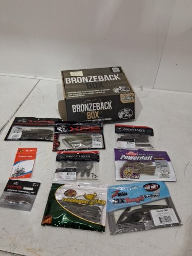 Bronzeback box - assorted bait by zman, xps, berklay, bass pro shops and great lakes image 3