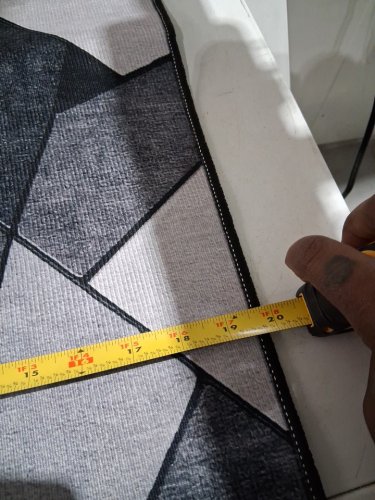 LaDole Rugs Super Soft Modern Indoor Vincenza Collection Area Rug - 20" x 31" - dark grey/ black image 3