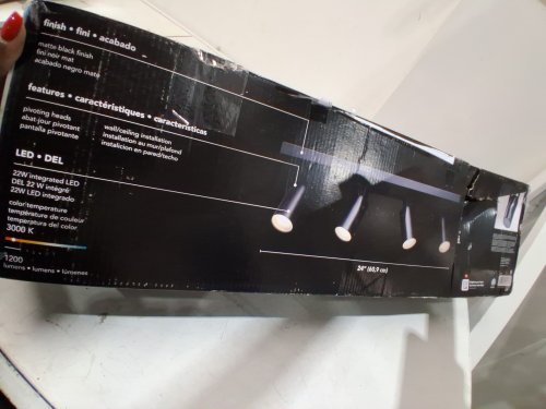 GLOBE ELECTRIC Rotating 4-LIGHT TRACK LIGHTING -24" - 22W - 1200LM - 3000K - MATTE BLACK  (MODEL: 64000051) image 4