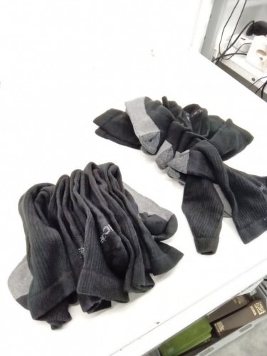 10pr Men’s Dickies Dri-Tech Crew Socks - 6-12 - black/grey (style: 1930060) image 2
