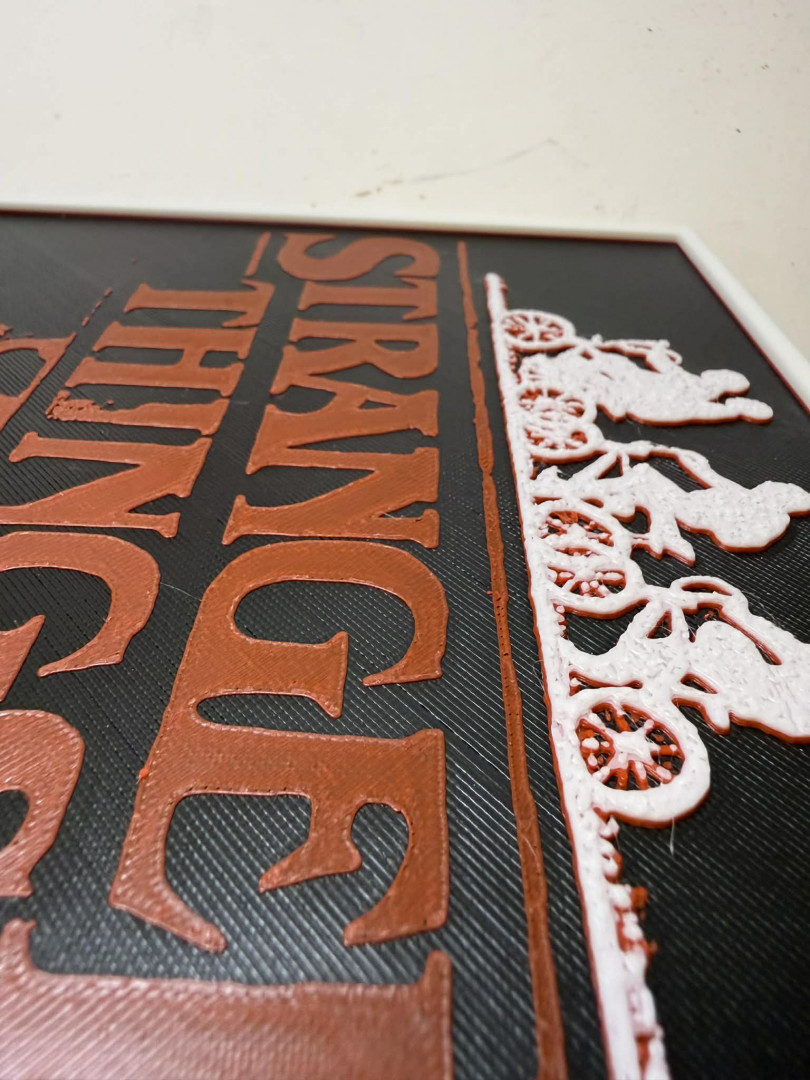 8"x8" 3D Printed - Stranger Things - Upside down - Printed Photo image 3