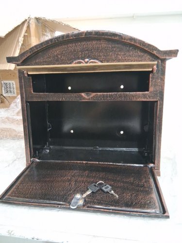 Fine Art Lighting Heavy Duty Cast Aluminum Mailbox - 17" x 14" x 7.7" - Antique Brass - (Model: SB11) image 3