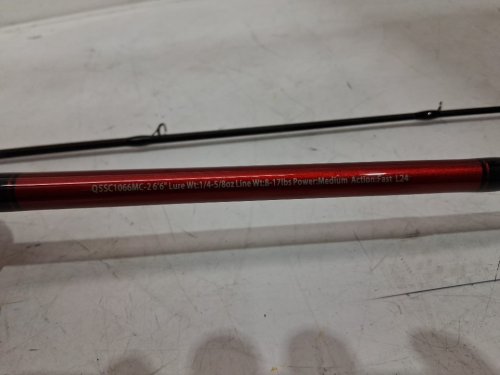 Bass Pro Shops Quick Draw Spincast Rod and Reel Combo - 6ft 6" - medium - fast - red / black - (model: qssc1066mc-2) image 8
