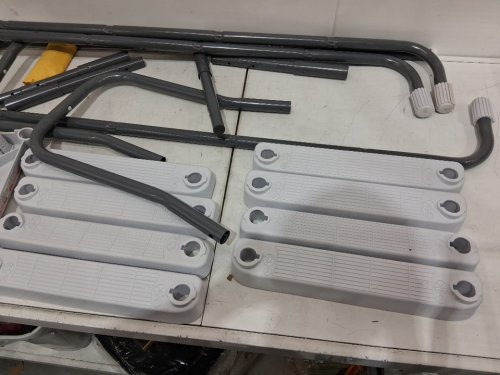 INTEX STEEL FRAME POOL LADDER FOR ABOVE GROUND POOLS - 52" - GREY/WHITE - (MODEL: 28067E) image 5