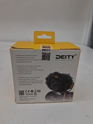 Deity V-Mic D4 Mini On-Camera Microphone - Compatible with DSLR - Black / Grey / Yellow image 3