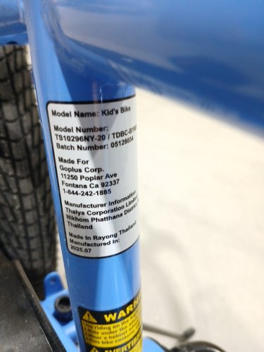 COSTWAY Kids Bike Bicycle - 20" - Blue (Model: TS10296NY-20) image 10