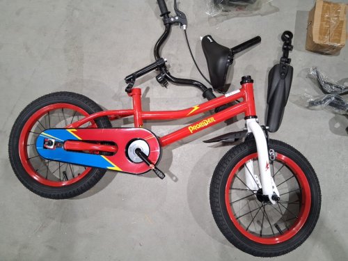 COSTWAY Kid's Bike with Removable Training Wheels and Basket - 14" wheels - RED - (MODEL: TS10085RE-14) image 4