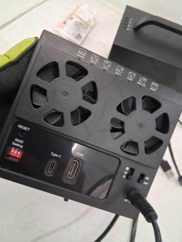 MAIWO 4 Bay RAID Enclosure with 2 fans - for 3.5" SATA HDD - Hard Drive Enclosure with HD-MI Port - Support 96TB Cap - black (model: k35274d) image 7