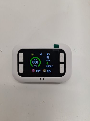 ancipure 4-in-1 Carbon Monoxide Detector with Battery Backup - detects Natural Gas Leak Detector, Digital Display for CO, Temp, Humidity - whie (model; hd18-cgs) image 2