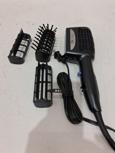 InfinitiPro by Conair 3-in-1 Ceramic Texture Dryer and Styler Brush - Black (Model: SD9C) image 3