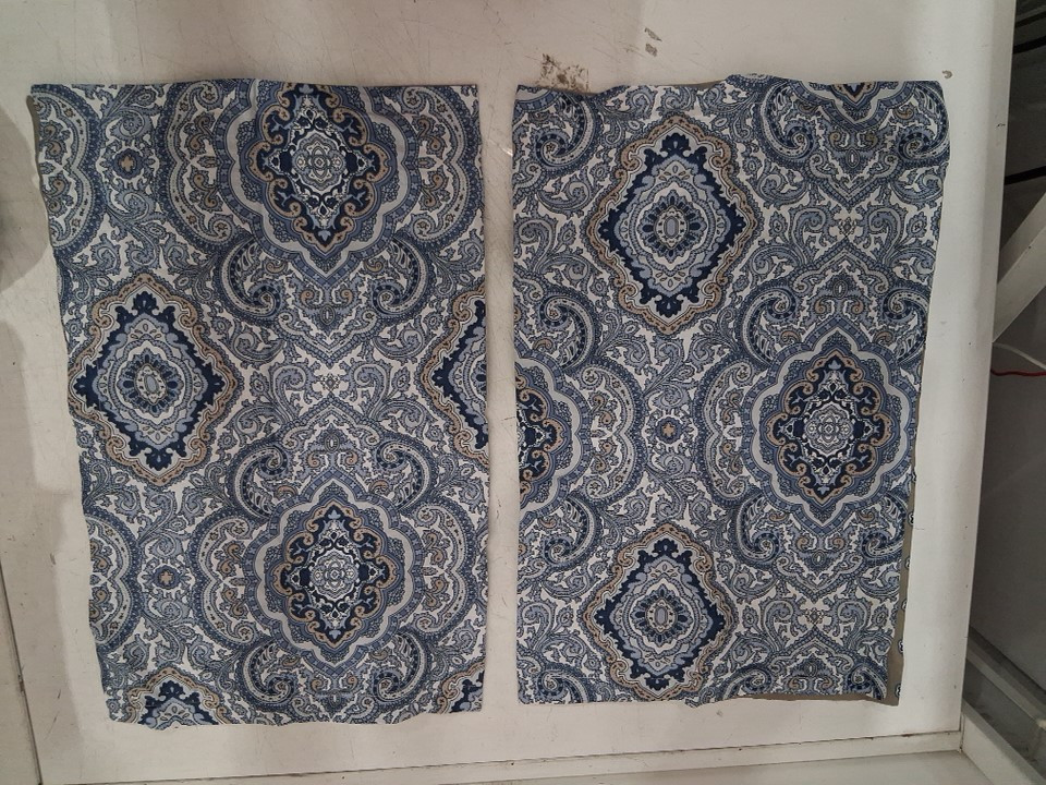 3PC Eddie Bauer 150-Thread Count Reversible Duvet Cover & Sham Set - Full/Queen - Blue/Brown (Model: 060-17-1877) image 2