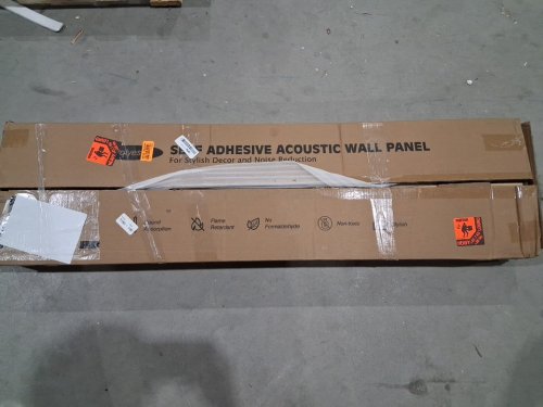 10PK ART3DWALLPANELS polyester SOUNDPROOF self ADHESIVE ACOUSTIC WALL PANELS - 24" x 48" x 0.35" - CAMEL image 2
