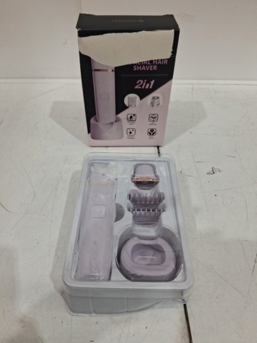 vogcrest 2-in-1 body face and bikini trimmer - purple (model: vg-107) image 2