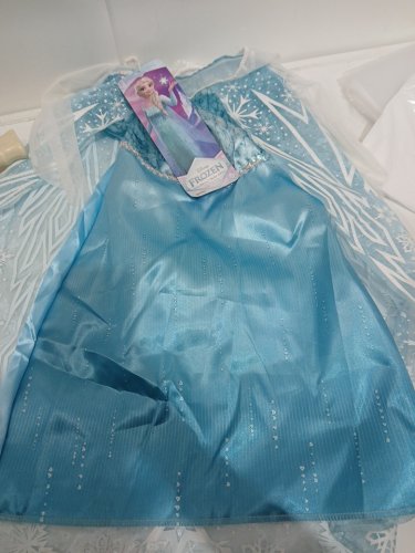 TODDLER DISNEY FROZEN SNOW QUEEN ELSA COSTUME DRESS - 4-6 - BLUE image 3