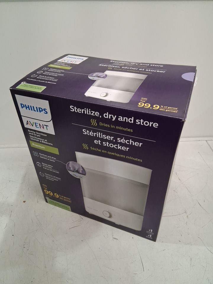 PHILIPS AVENT Advanced Electric Steam Sterilizer dry and store - HOLDS 6 STANDARD BOTTLES - WHITE (MODEL: SCF291/00) image 3