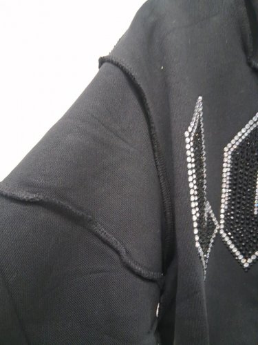 kids LOST INTRICACY Rhinestone bedazzled logo sweatshirt - 7/8 - black image 4