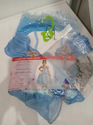2PC GIRL'S PALAMON CHARMING PRINCESS COSTUME SET - 2T - BLUE image 2