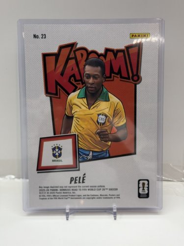 PELE - JUMBO SIZE 5"X7" PANINI DONRUSS FIFA 2026 KABOOM #23 CARD image 2