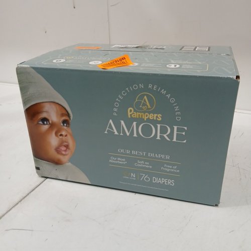 76PK pampers amore fragrance free diaper - size newborn image 2