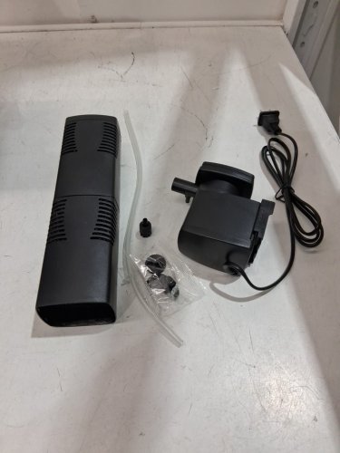 TARARIUM Biochemical Filtration Powerful Air Supply AQUARIUM FILTER PUMP FOR FRESH AND SALT WATER- 40-150GAL/ 300GPH- BLACK (MODEL:JP-024F) image 3