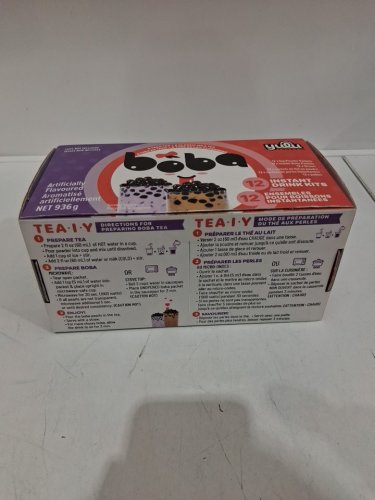 12pk yulu foods instant drink kits - taro tea/classic milk tea (model: 1872745) image 3