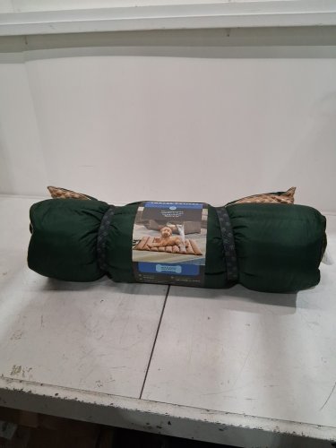 BRENT WOOF REVERSIBLE TRAVEL COOLING PET MAT - 26" X 43" - GREEN / KHAKI (MODEL: 1935076) image 2